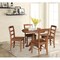 International Concepts 36 in. Round Top Pedestal Dining Table with 4 Madrid LadderBack Chairs - 5 Piece Dining Set K42-36RT-C2-4 - alternate 1